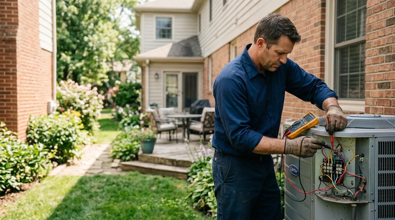 HVAC technician working near Gates, NC